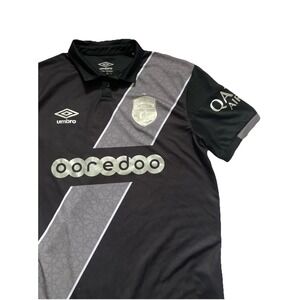 CLUB AFRICAIN TUNISIA Black Polo FOOTBALL SHIRT UMBRO SIZE Large Read